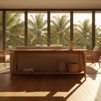 Recycled Teak Long Console