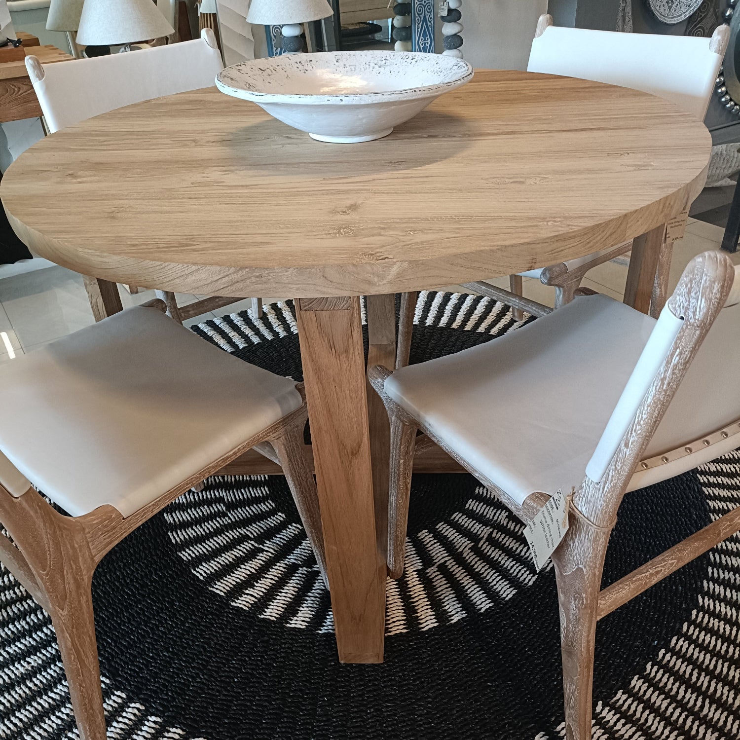 Teak Dining Table Round 120cm