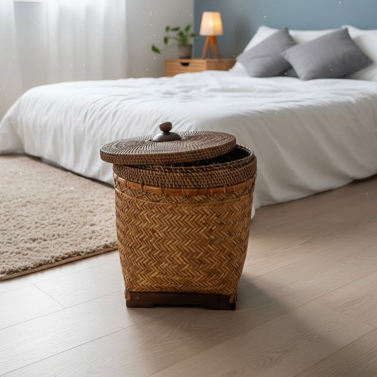 Siam Rattan Laundry Basket Small