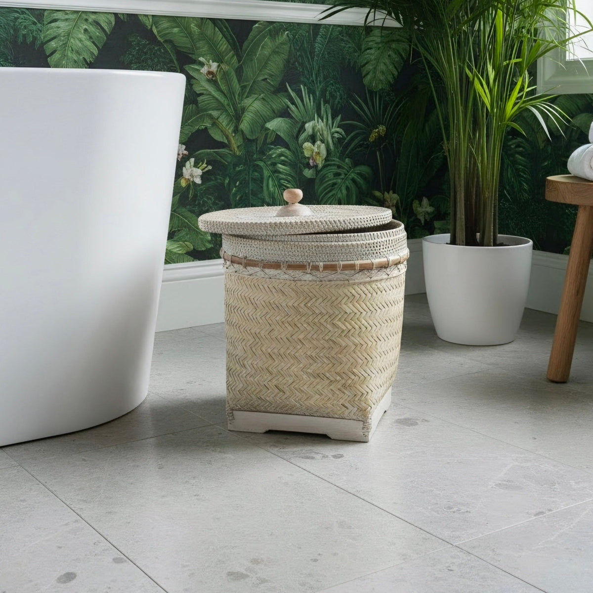 Siam Rattan Laundry Basket Small