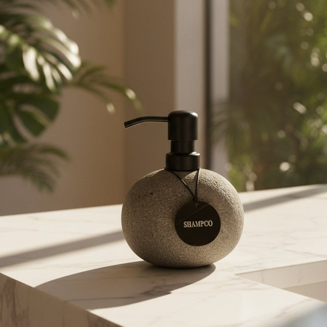 Soap Dispenser - Black Lava Rock