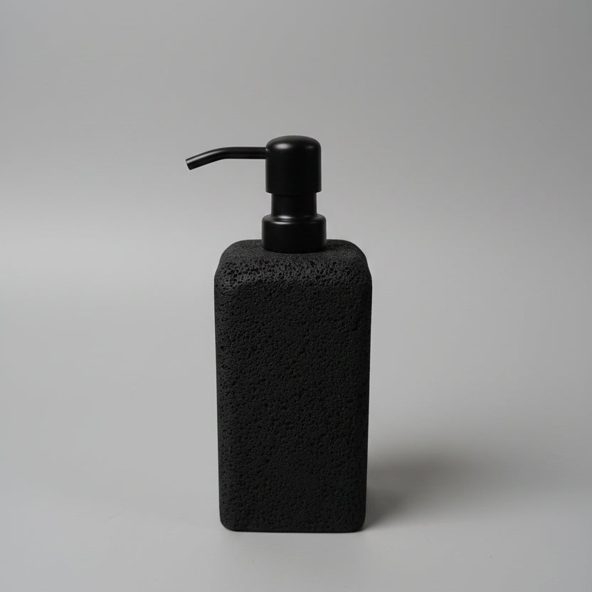 Soap Dispenser - Black Lava Rock
