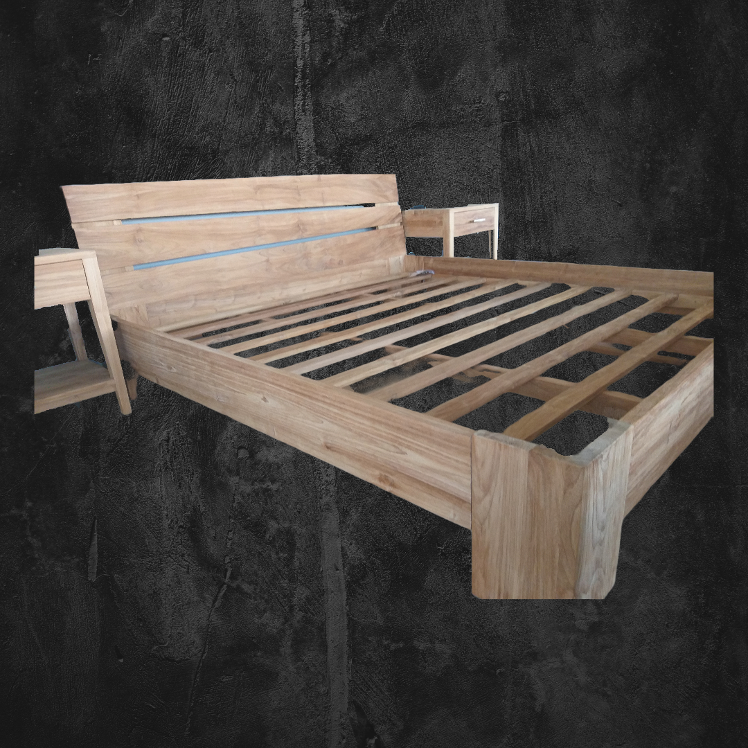 Кровать из тикового дерева - Лофт