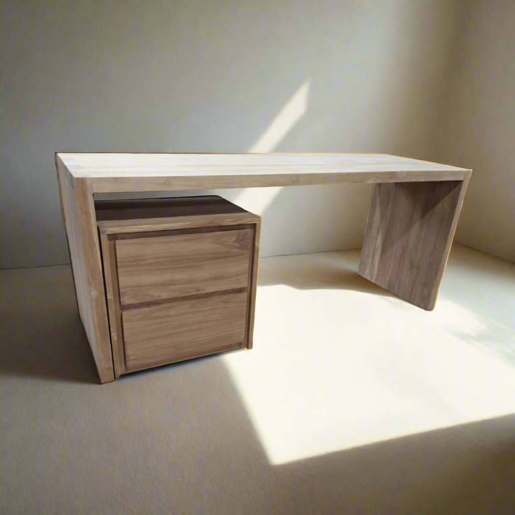Teak Console Desk