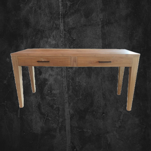 Консольный столик из тикового дерева/конические ножки 2D.
