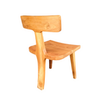 Teak Vanity Desk Chair - 3 Legs