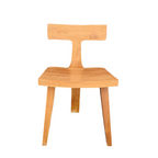 Teak Vanity Desk Chair - 3 Legs
