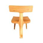Teak Vanity Desk Chair - 3 Legs