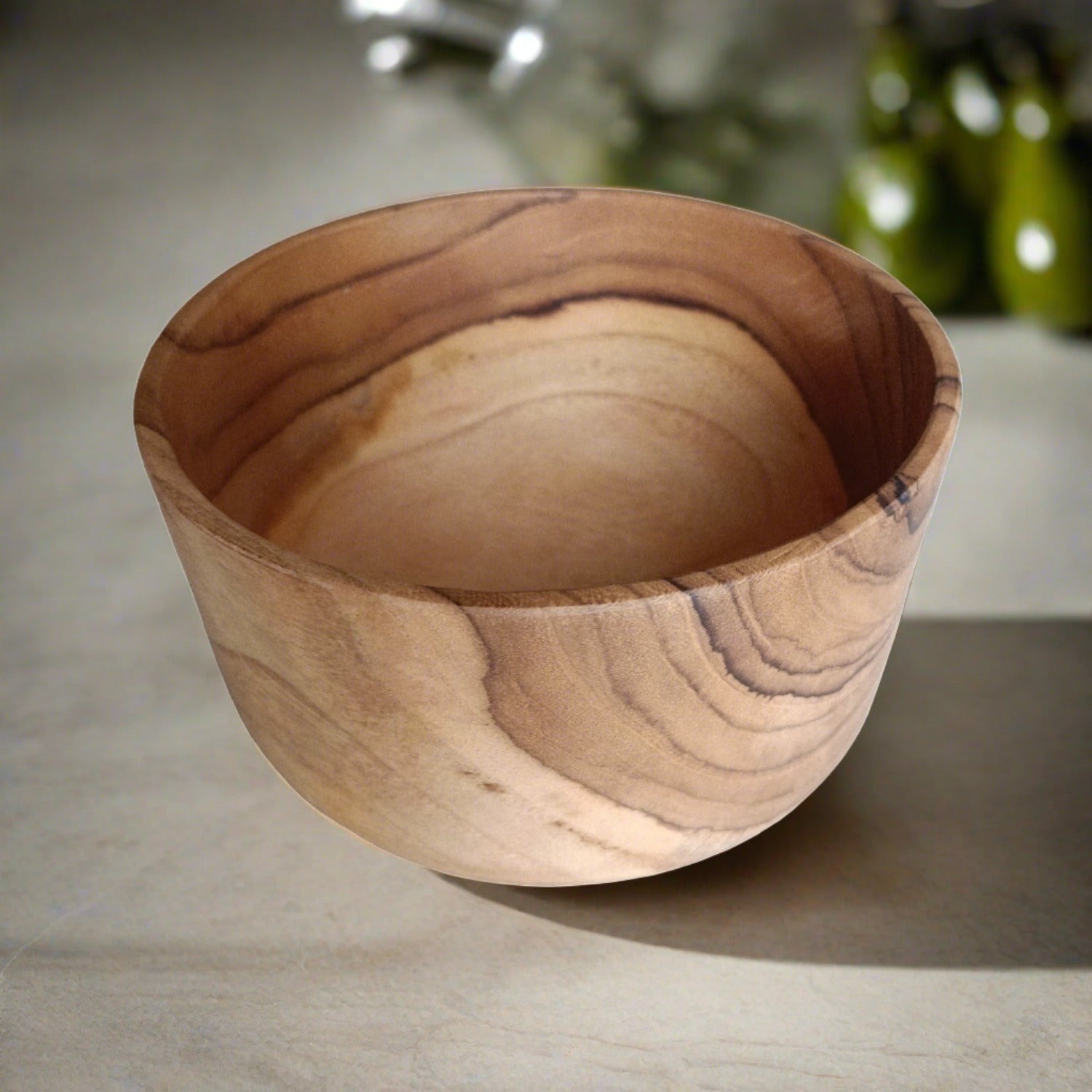 Teak serving bowl for muesli, fruit, salad  or any small meal
