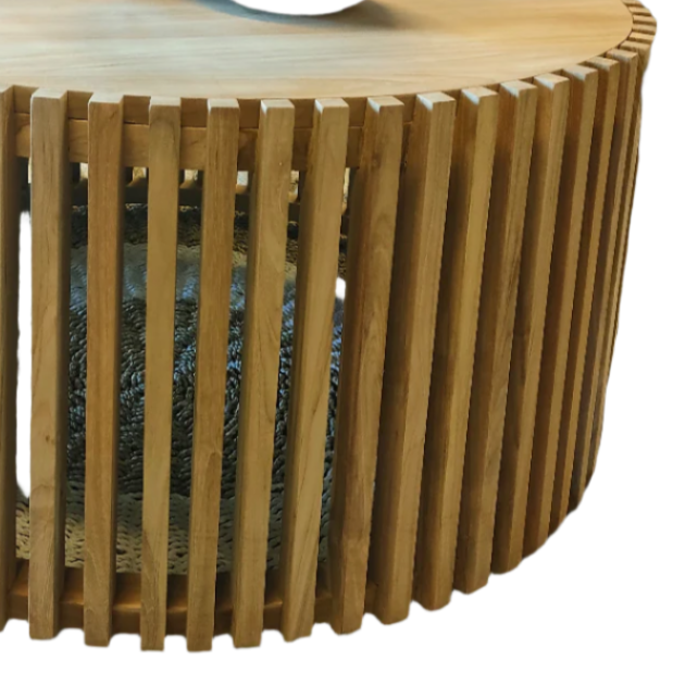 Teak Coffee Table - Slatted
