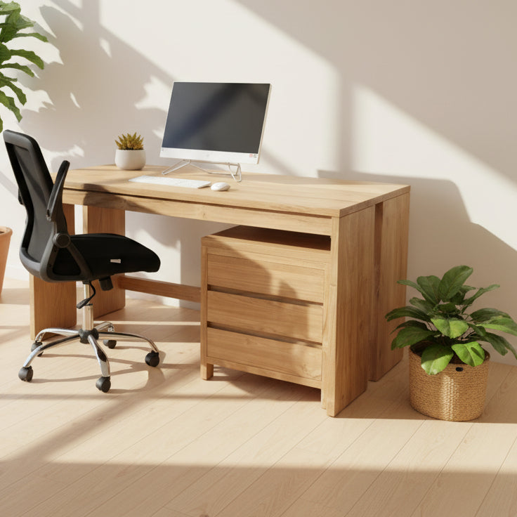 Teak Console Desk - OCTO