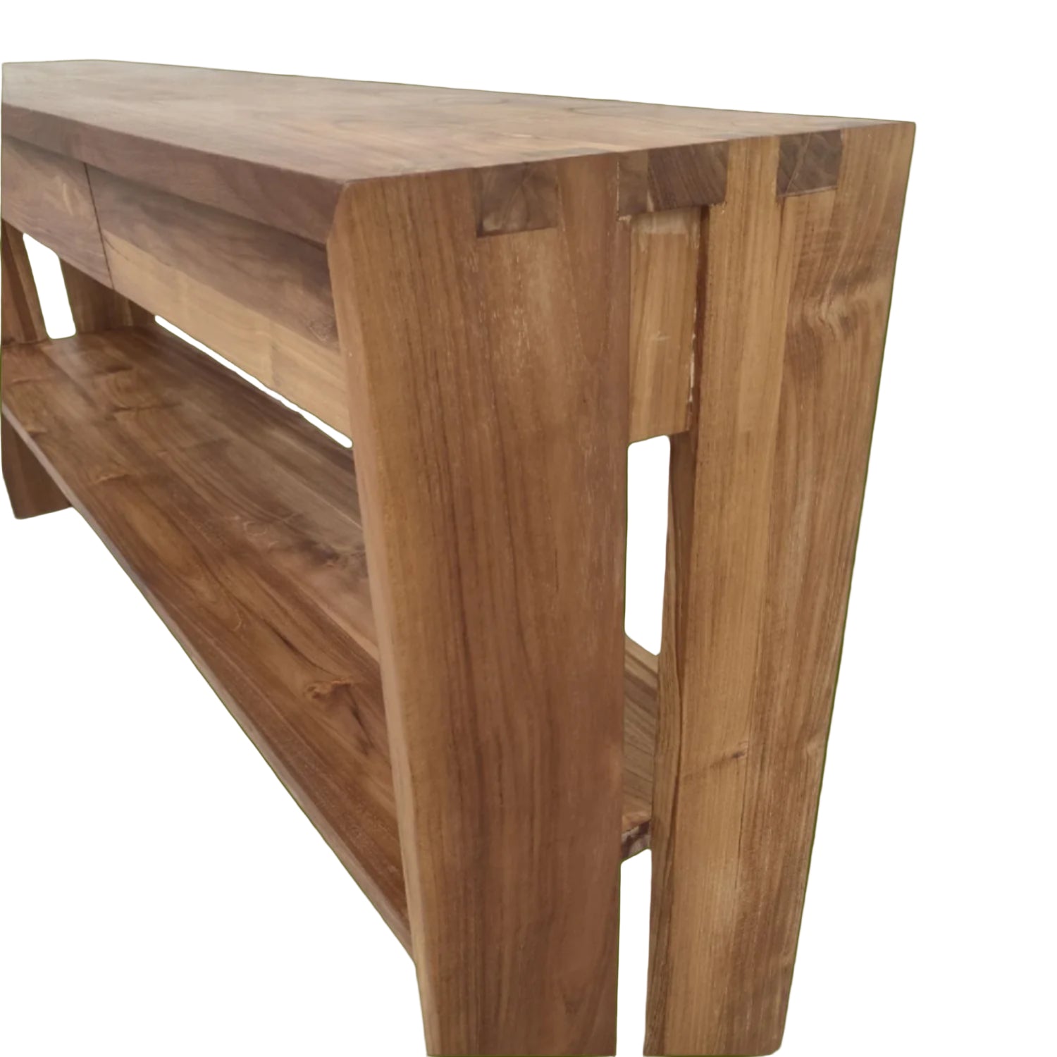 Teak Console Table 3D