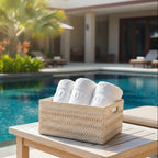 Rattan Towel Basket