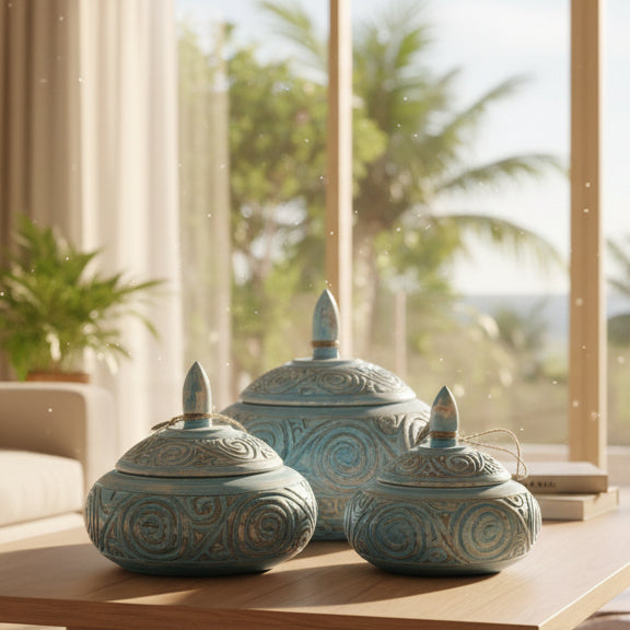 Thai Koh Vase Set of 3