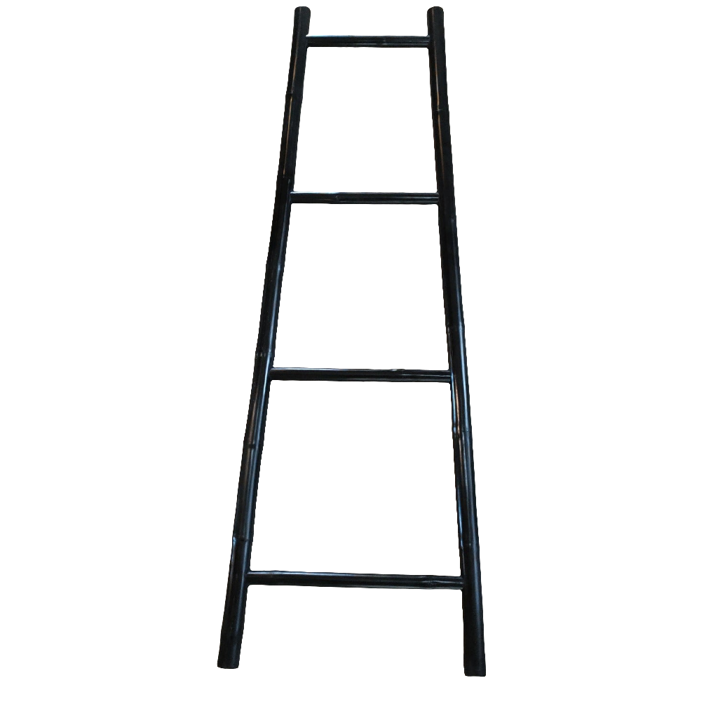 Decor Bamboo Ladder Black