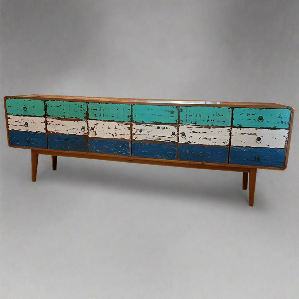 Boat Wood Console Table