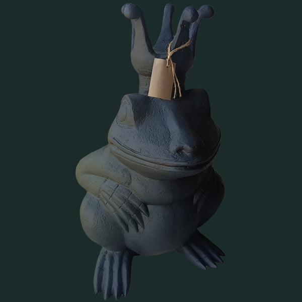decorative floor frog-black