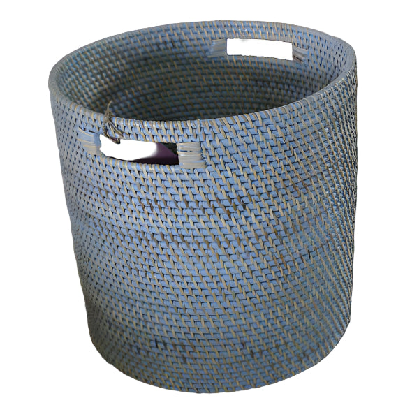 laundry basket without lid-blue
