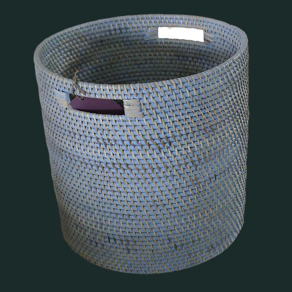 laundry basket without lid-blue