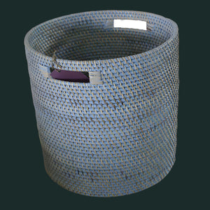 laundry basket without lid-blue