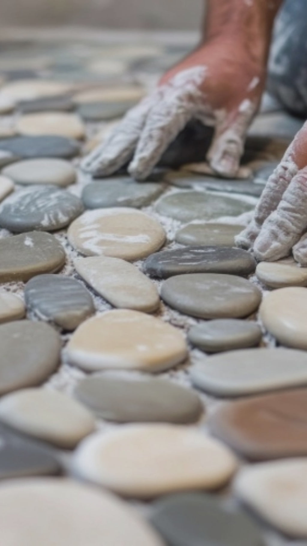 Pebble Mosaic Tile By Outer Island Pebbles