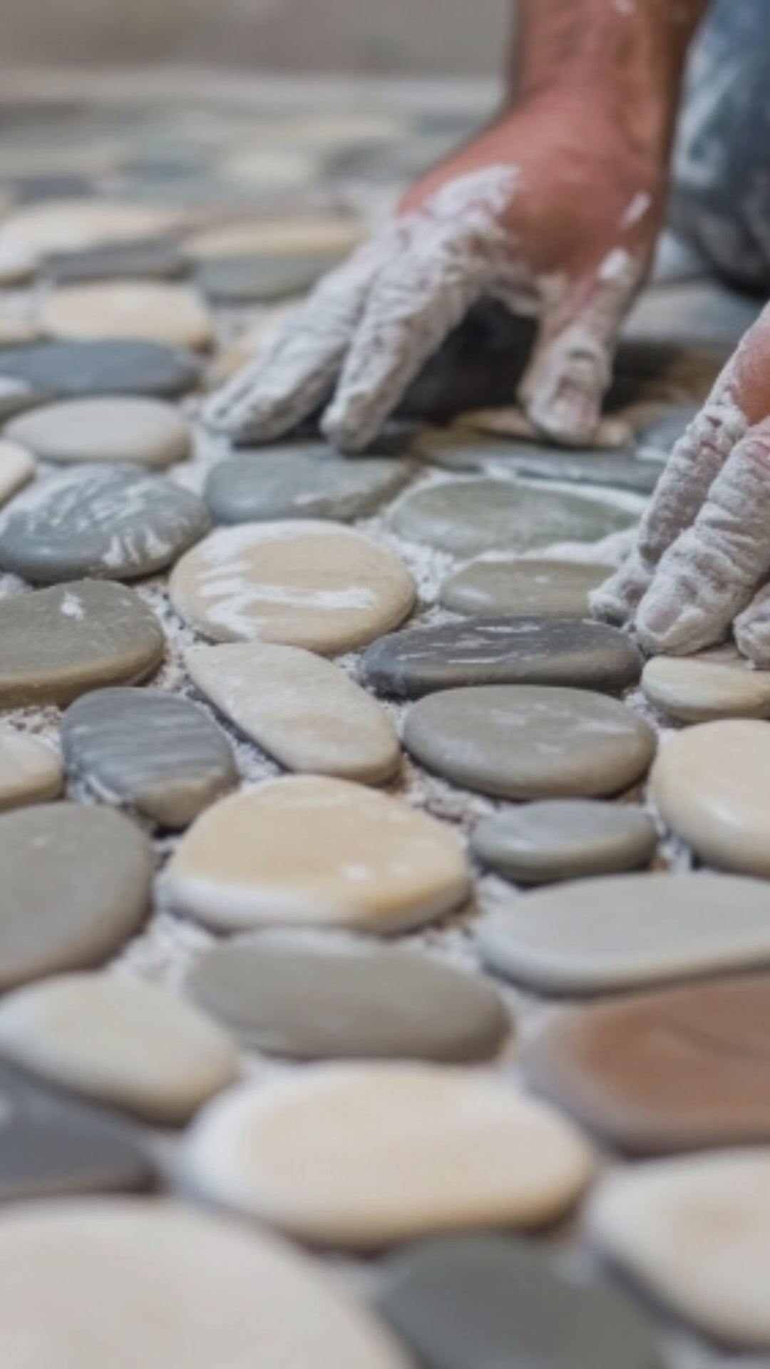 Pebble Mosaic Tile By Outer Island Pebbles