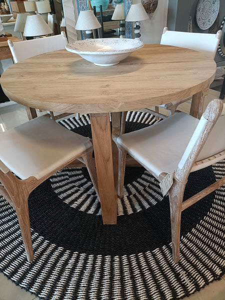 Teak Dining Table Round 120cm