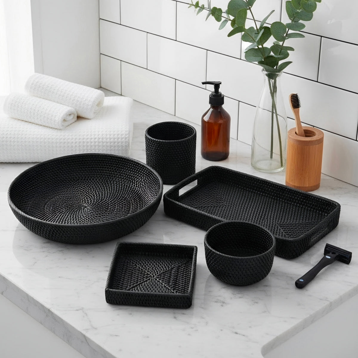 Back Rattan Amenities