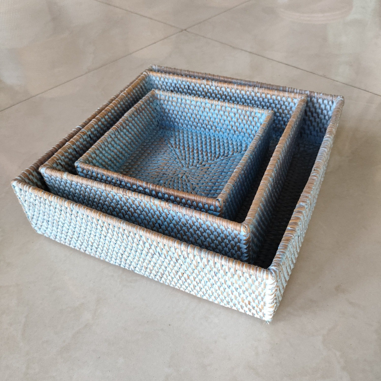 Square Amenities Trays (Set 3)