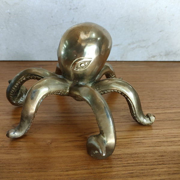 Cast Brass Octopus Ornament