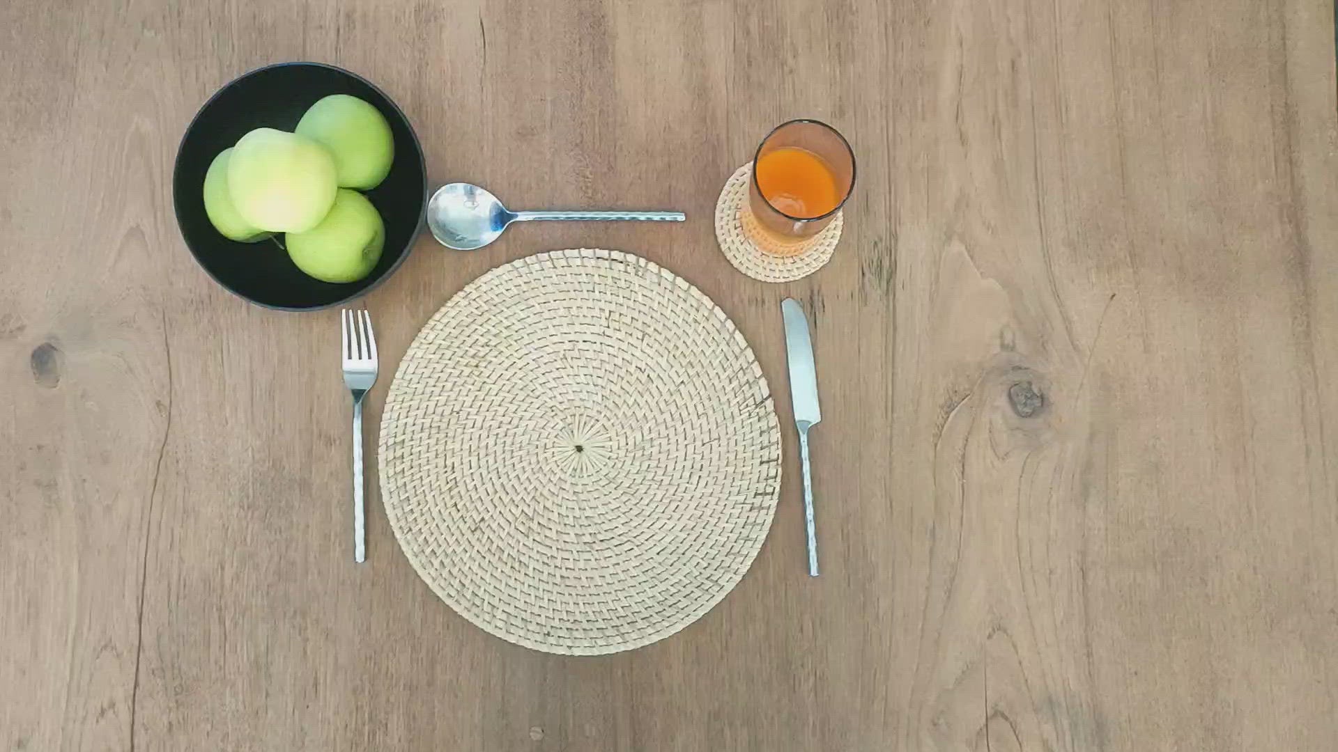 Placemat Round / Rattan