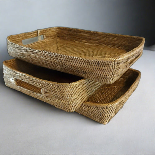 Hotel Amenities Tray - Rattan/Vine