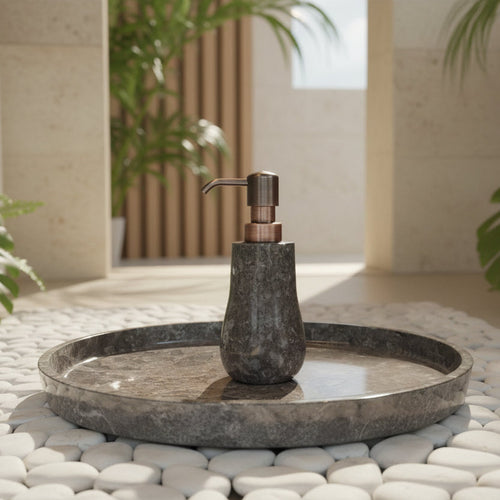 Amenities Tray - Round Classic - Grey