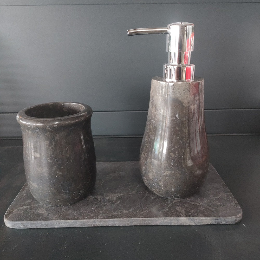 Bathroom Counter Top Amenities Set-Pear Shape