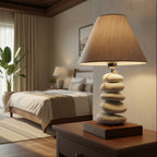 A bedside lamp from the Pebble Series.
