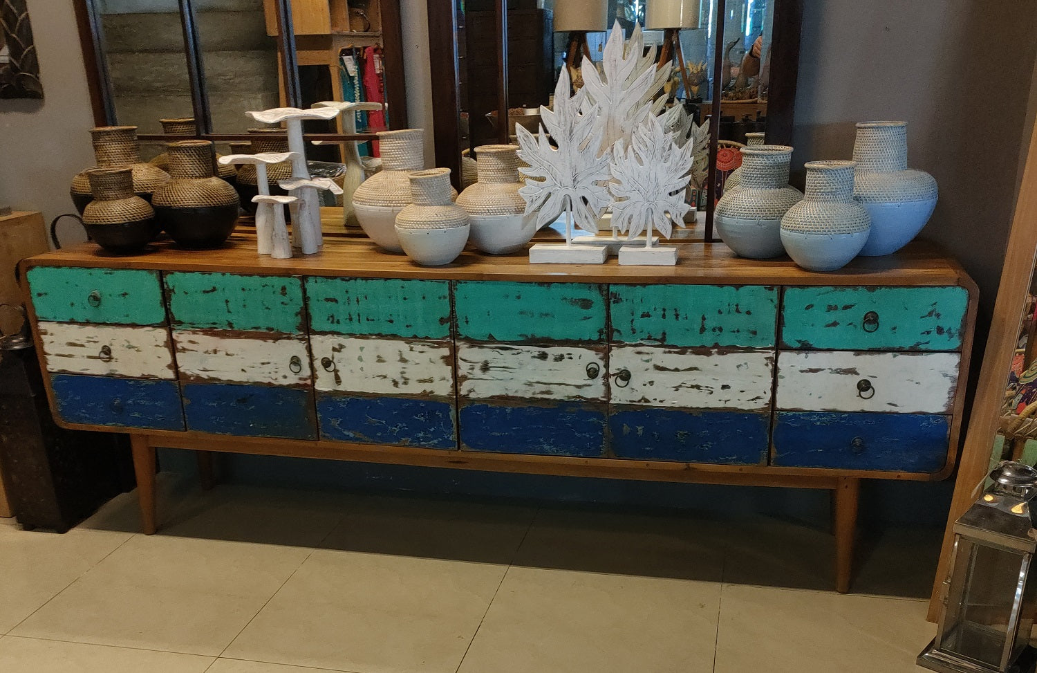 Boat Wood Buffet Unit