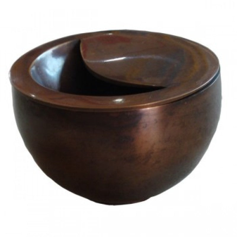 Brass Ashtray with C Lift Lid
