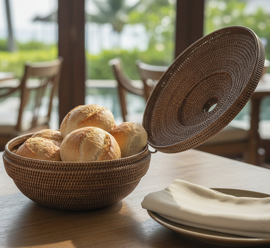 Bread Basket - Rattan Vine