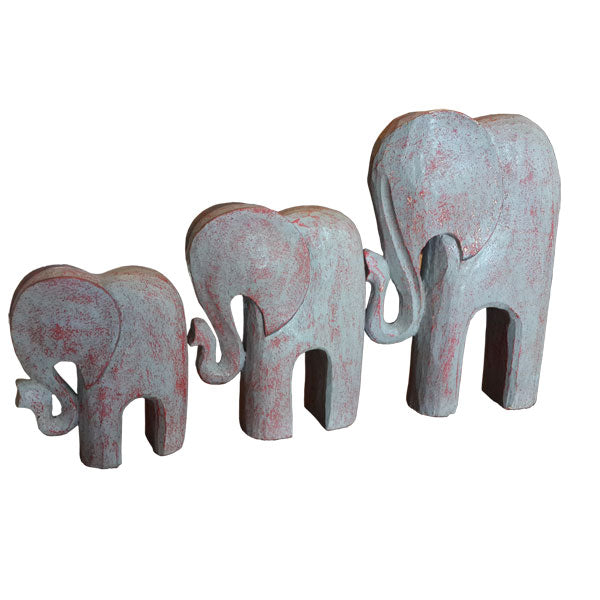 Decorative Wooden Elephants.