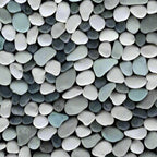 Pebble Door Mat in Tropical Design