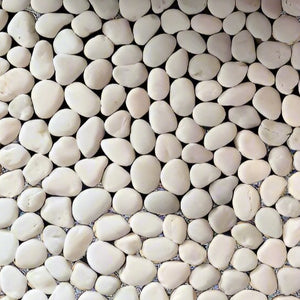 Doormat Pebble Series White
