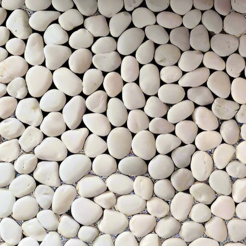 Doormat Pebble Series White