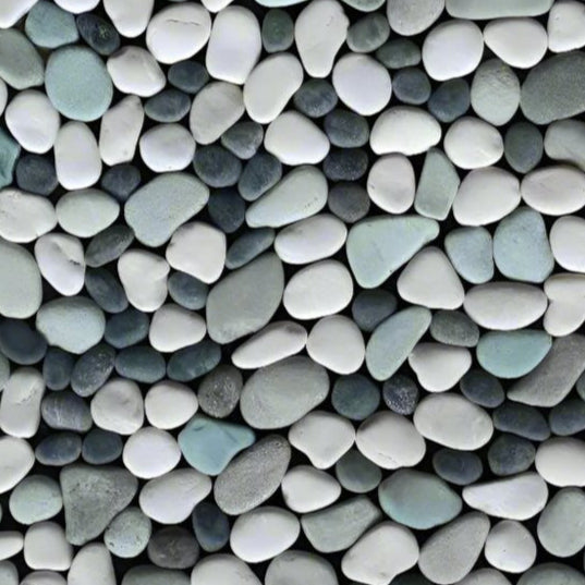 Pebble Door Mat in Tropical Design