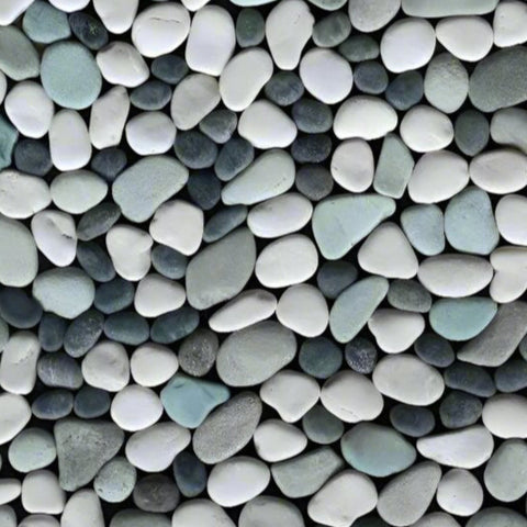 Pebble Door Mat in Tropical Design