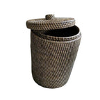 Waste paper basket - Blk-Brown