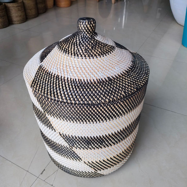 Laundry Basket with Lid - Rift Design