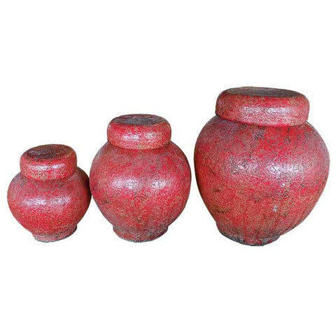 Trendy Pottery - Storage vases - Red