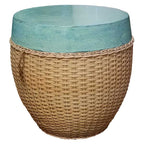 Round Stool- Rattan