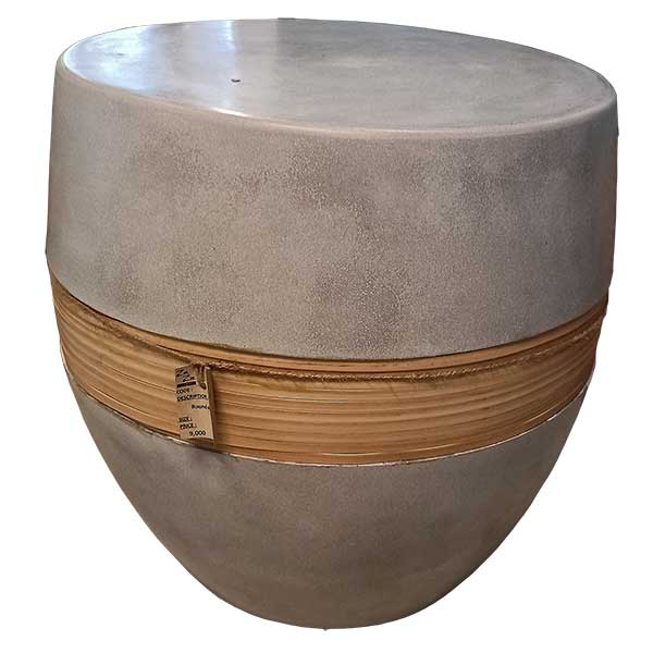 Round Stool- Rattan