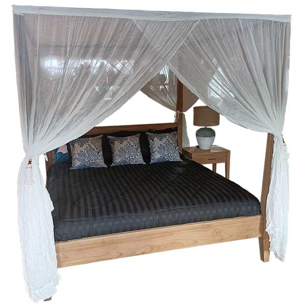 Four Poster Bed - Teak Wood - Sleeping Collection.